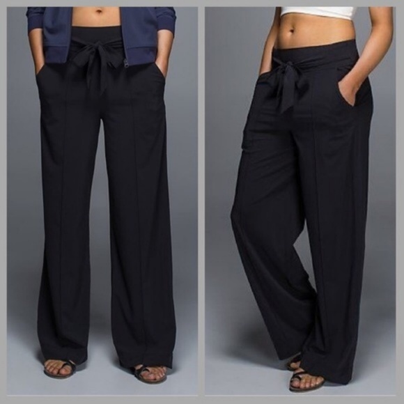 lululemon athletica Pants - Lululemon Noir High Waist Wide Leg Pant in Black